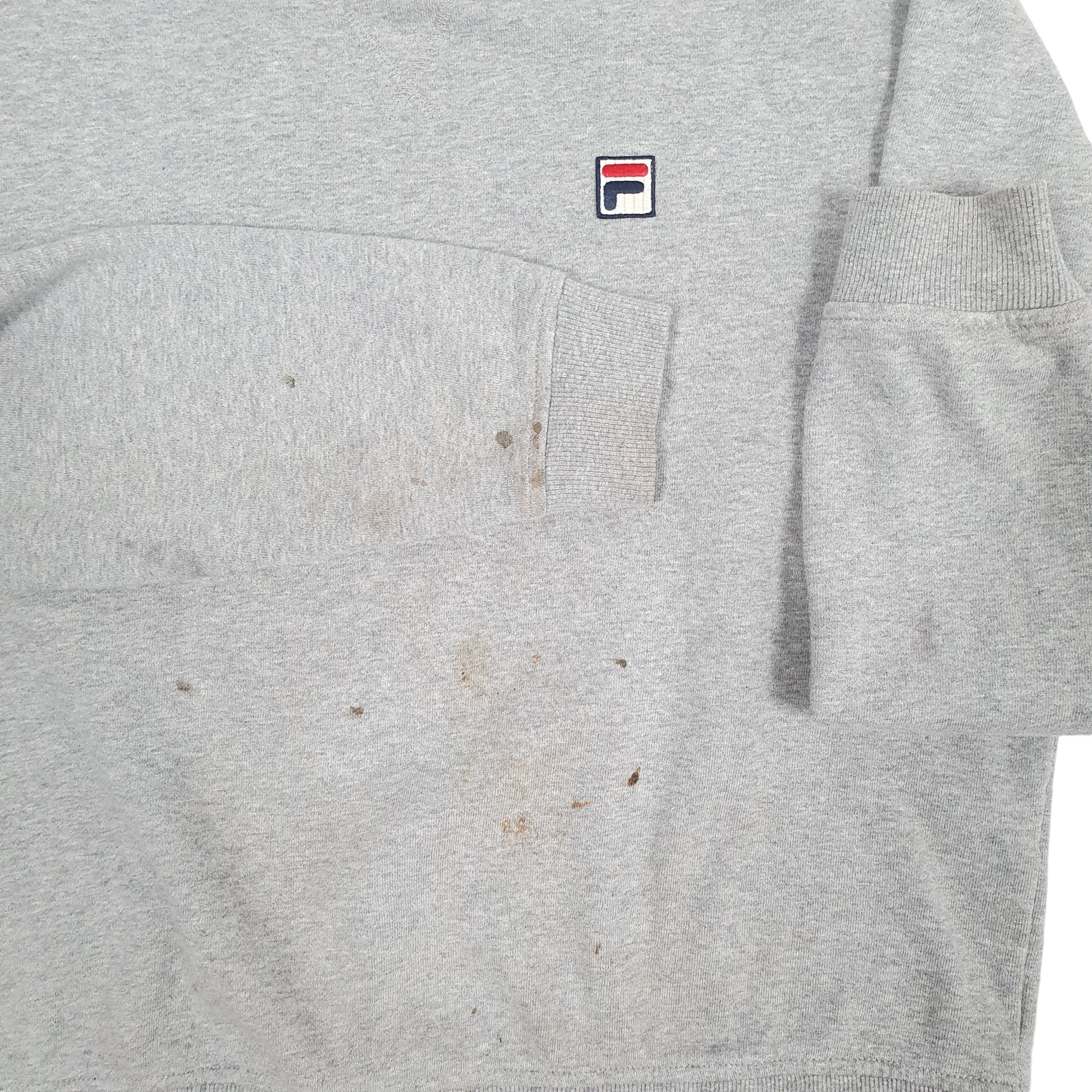 Womens Grey Fila  Crewneck Jumper