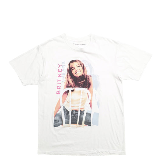 Womens White Britney Spears  Short Sleeve T Shirt