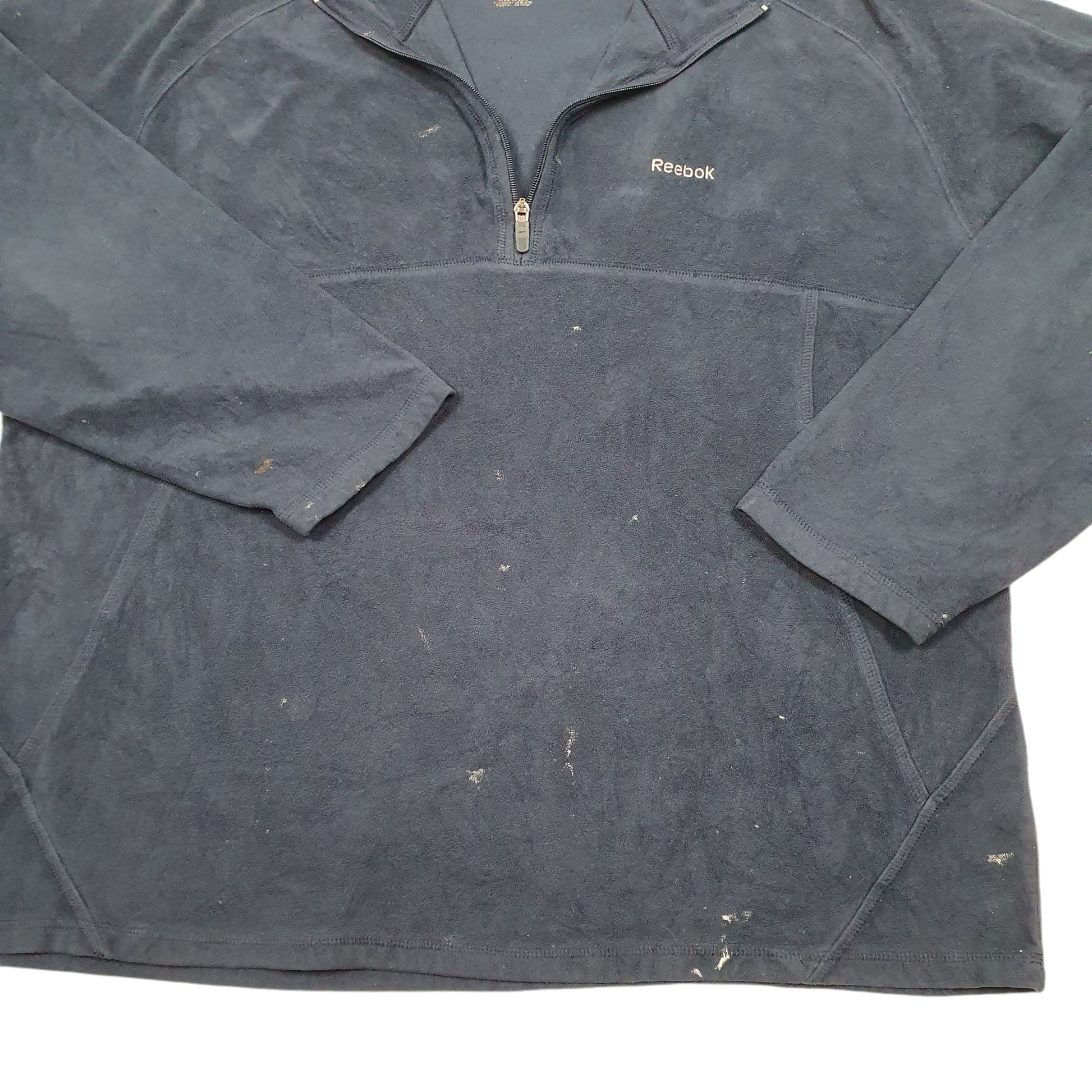 Mens Navy Reebok  Quarter Zip Jumper