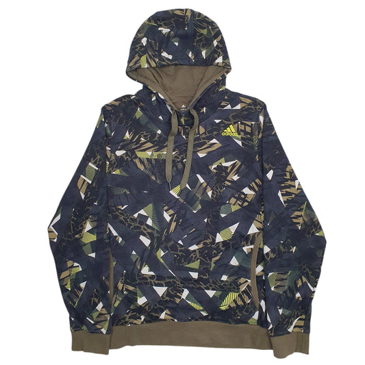 Mens Black Adidas Climalite Hoodie Jumper