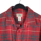 Mens Red L.L.Bean Tall Chamois Overshirt Shacket Long Sleeve Shirt