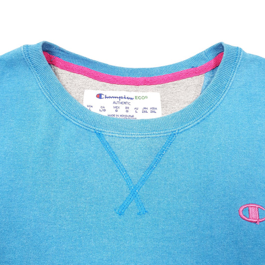 Womens Blue Champion  Crewneck Jumper