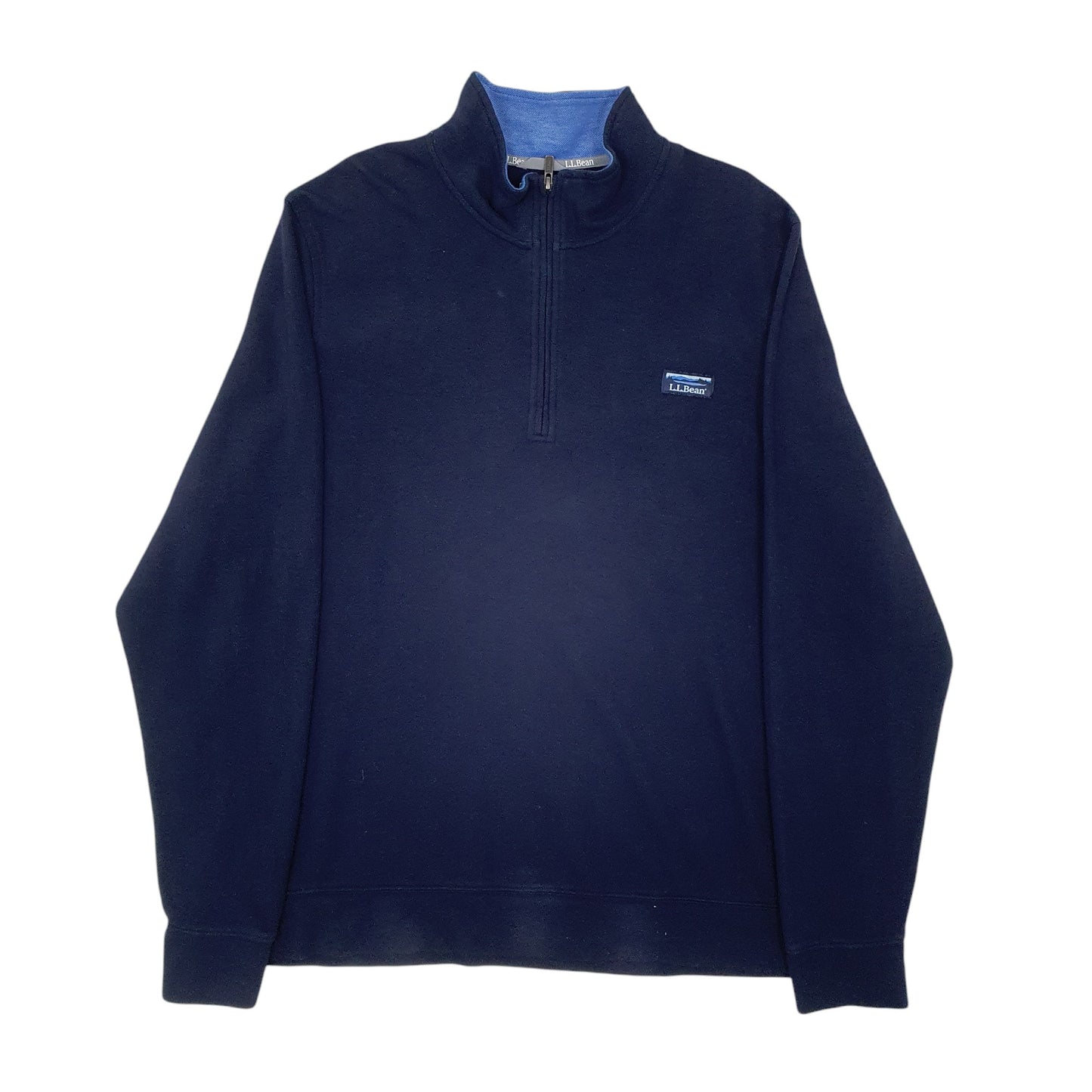Mens Navy L.L. Bean  Quarter Zip Jumper