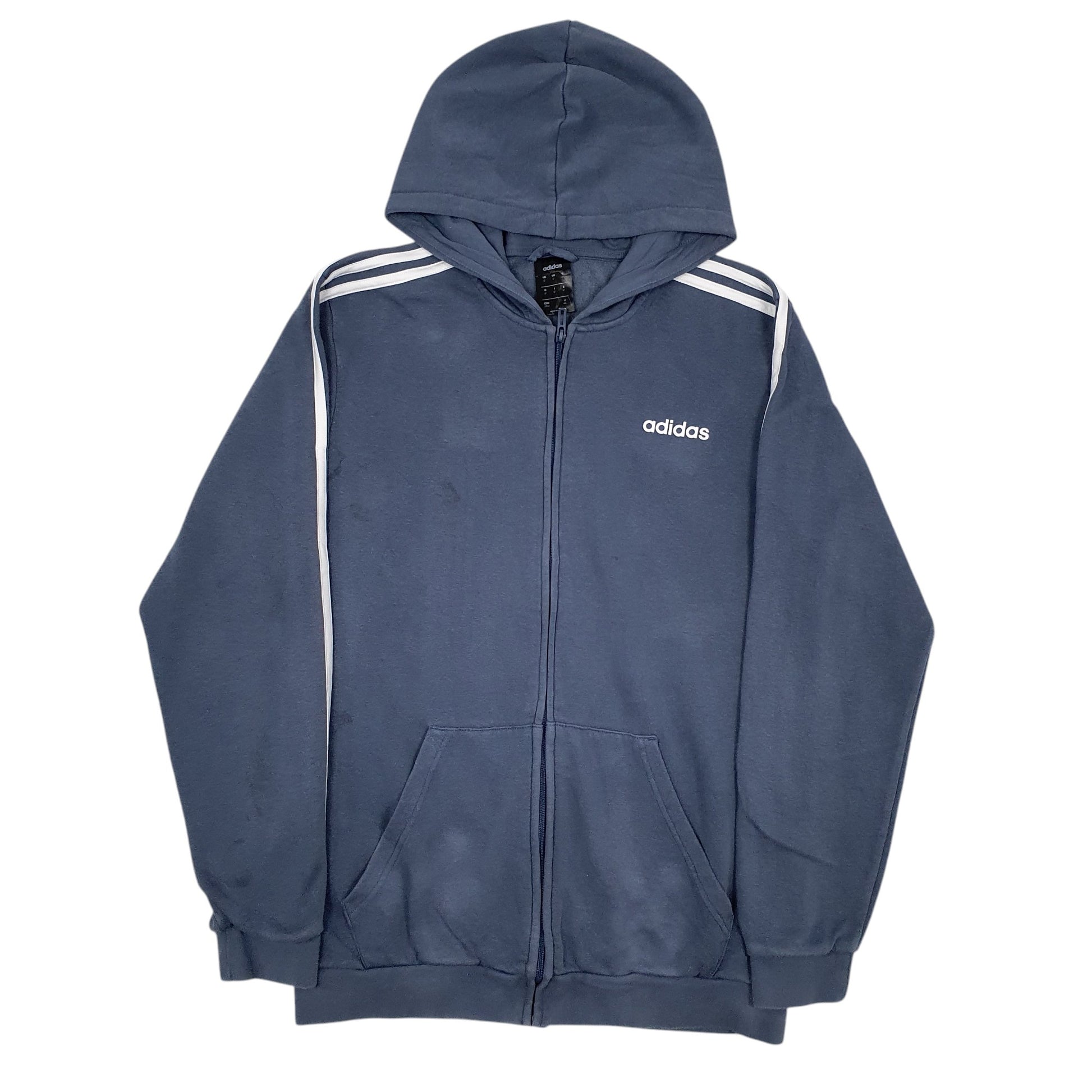 Mens Blue Adidas  Full Zip Jumper