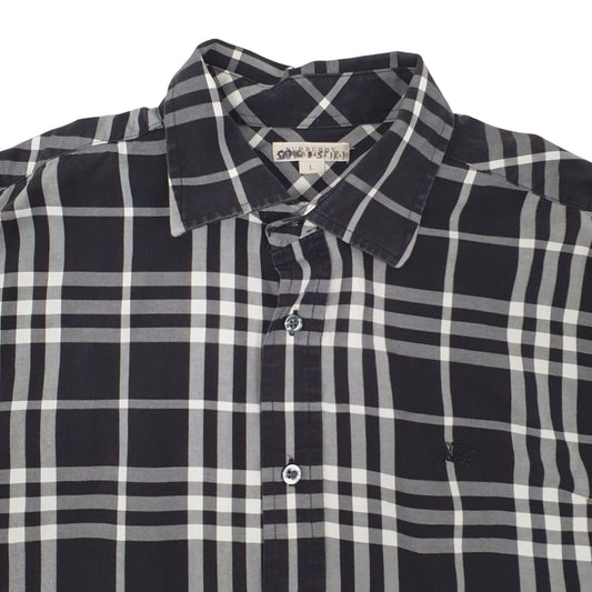 Mens Black Burberry  Long Sleeve Shirt