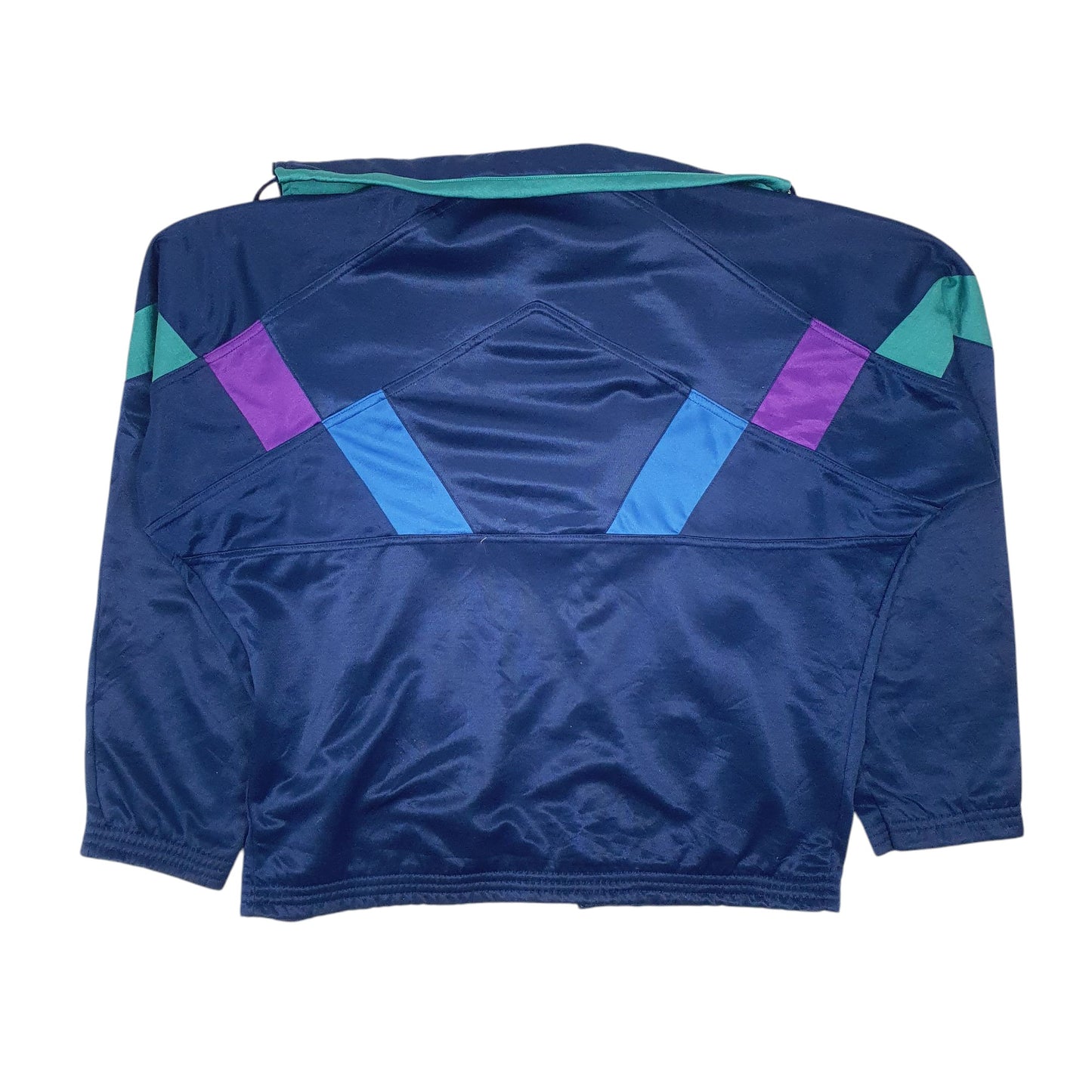 Mens Navy Puma Vintage 80s Full Zip Jumper