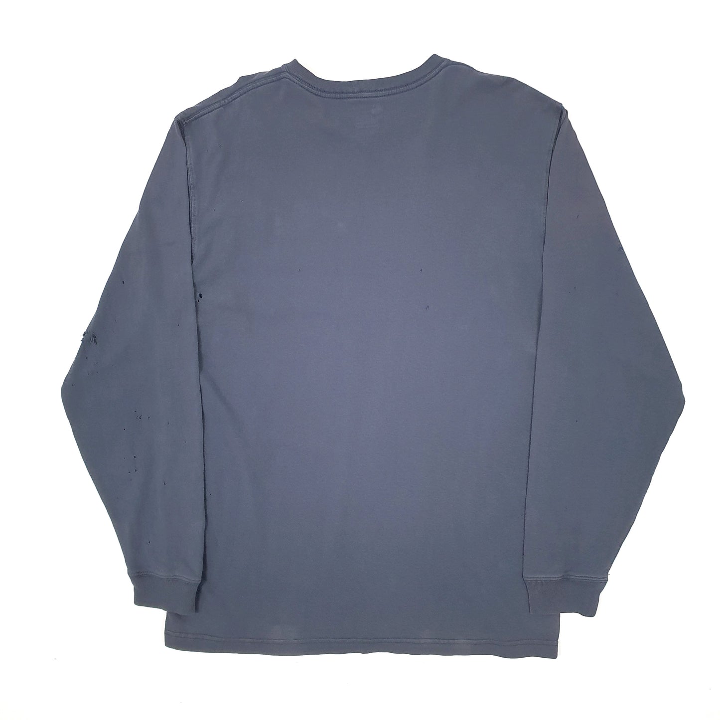 Mens Navy Carhartt  Long Sleeve T Shirt