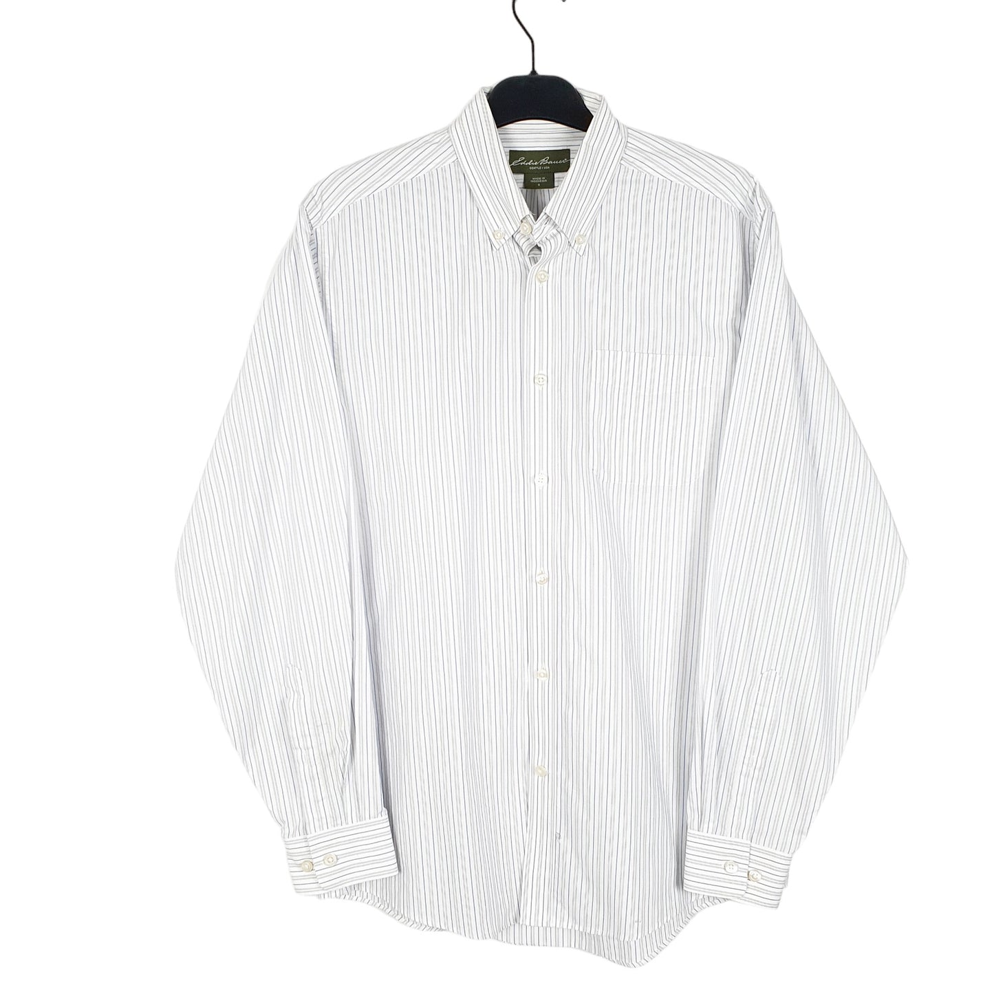 Mens White Eddie Bauer  Long Sleeve Shirt