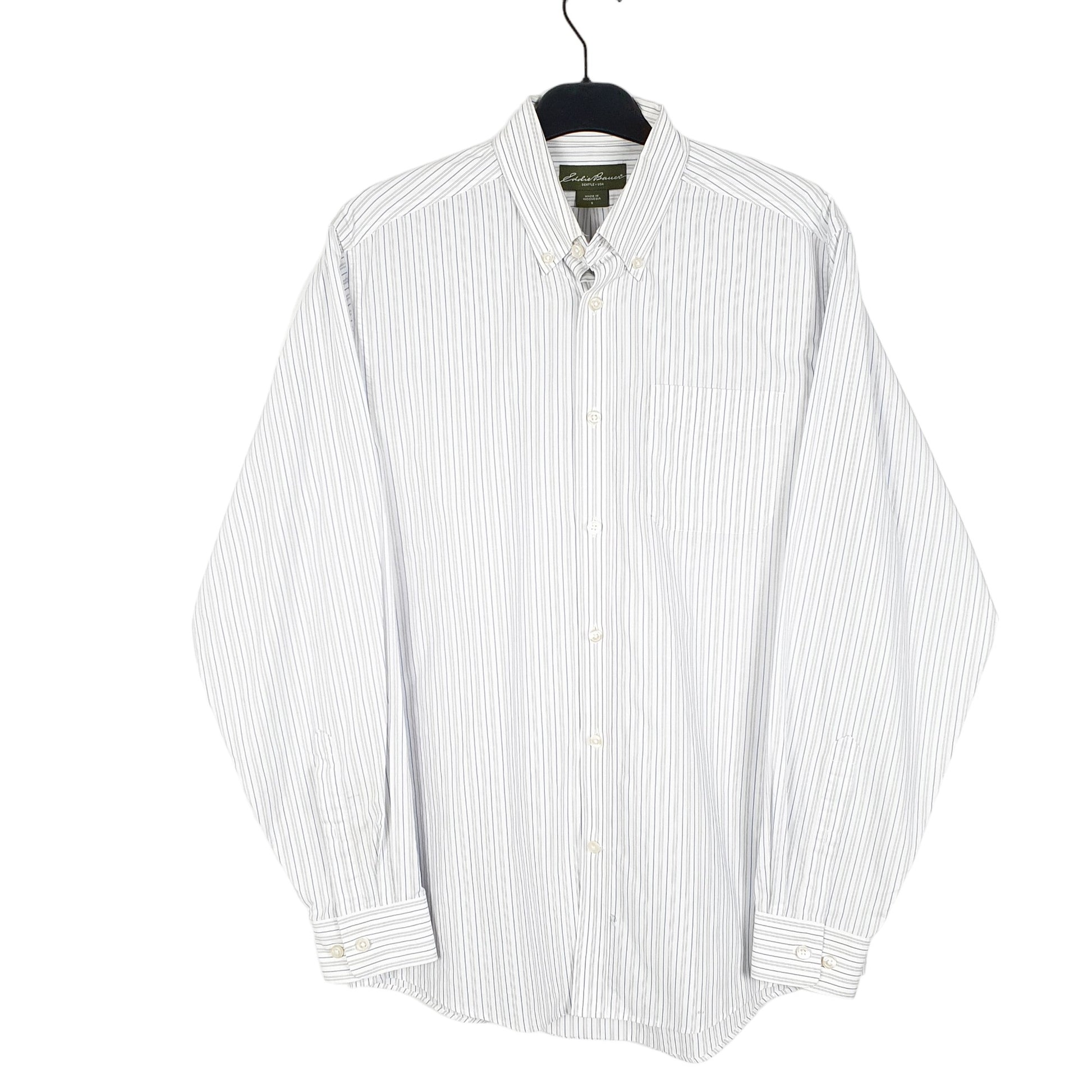 Mens White Eddie Bauer  Long Sleeve Shirt