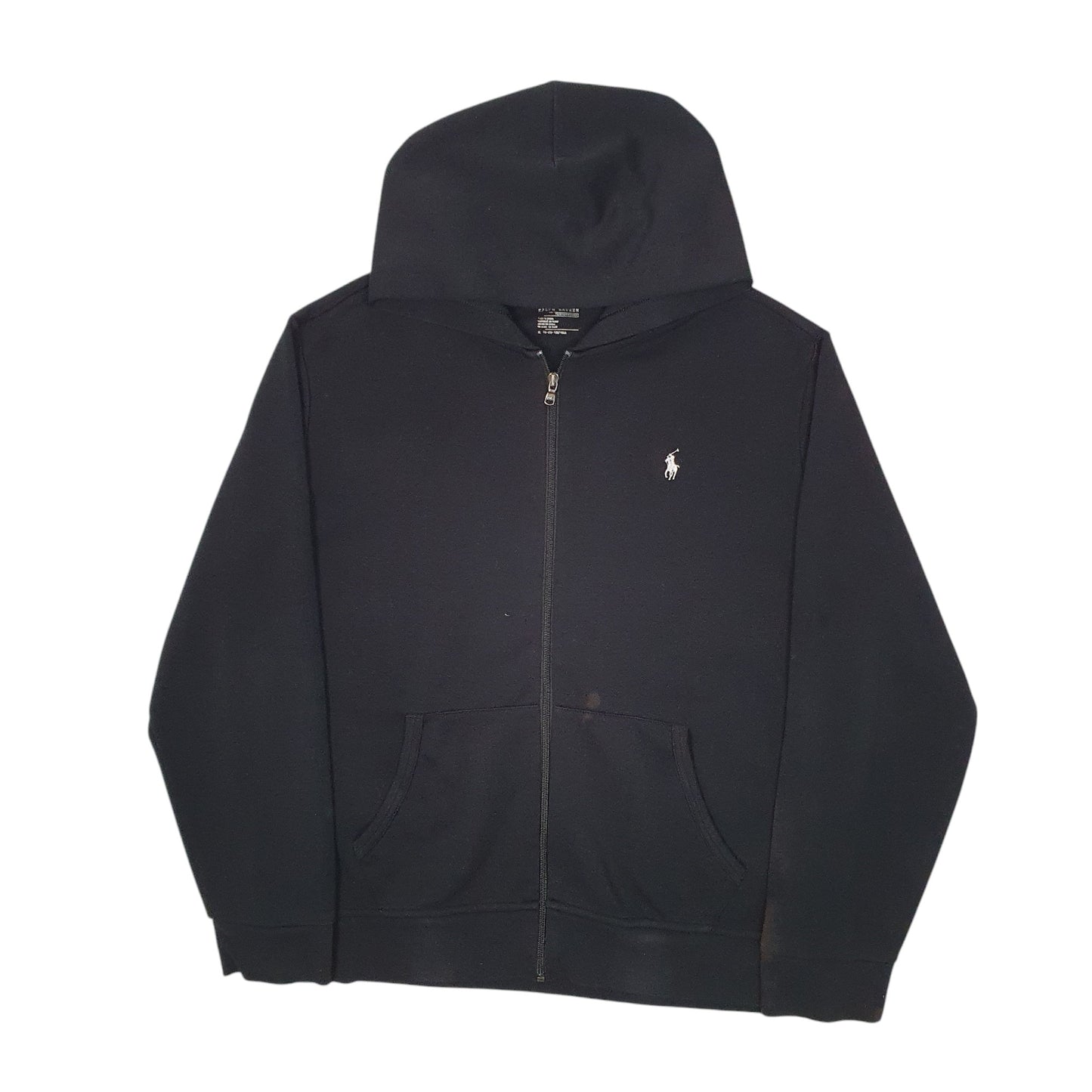 Mens Black Polo Ralph Lauren Hoodie Full Zip Jumper