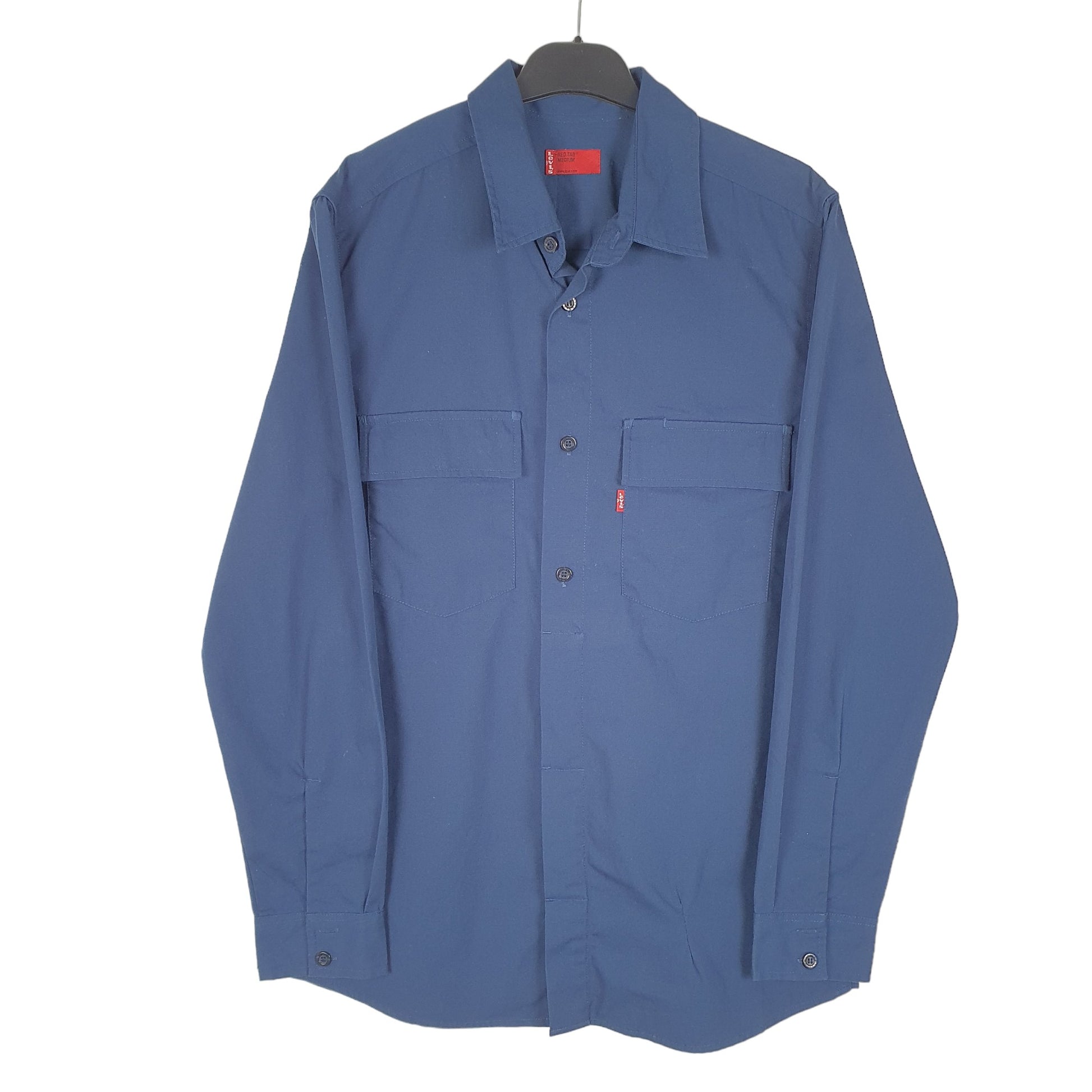 Mens Navy Levis Red Tab Work Overshirt Chore Long Sleeve Shirt