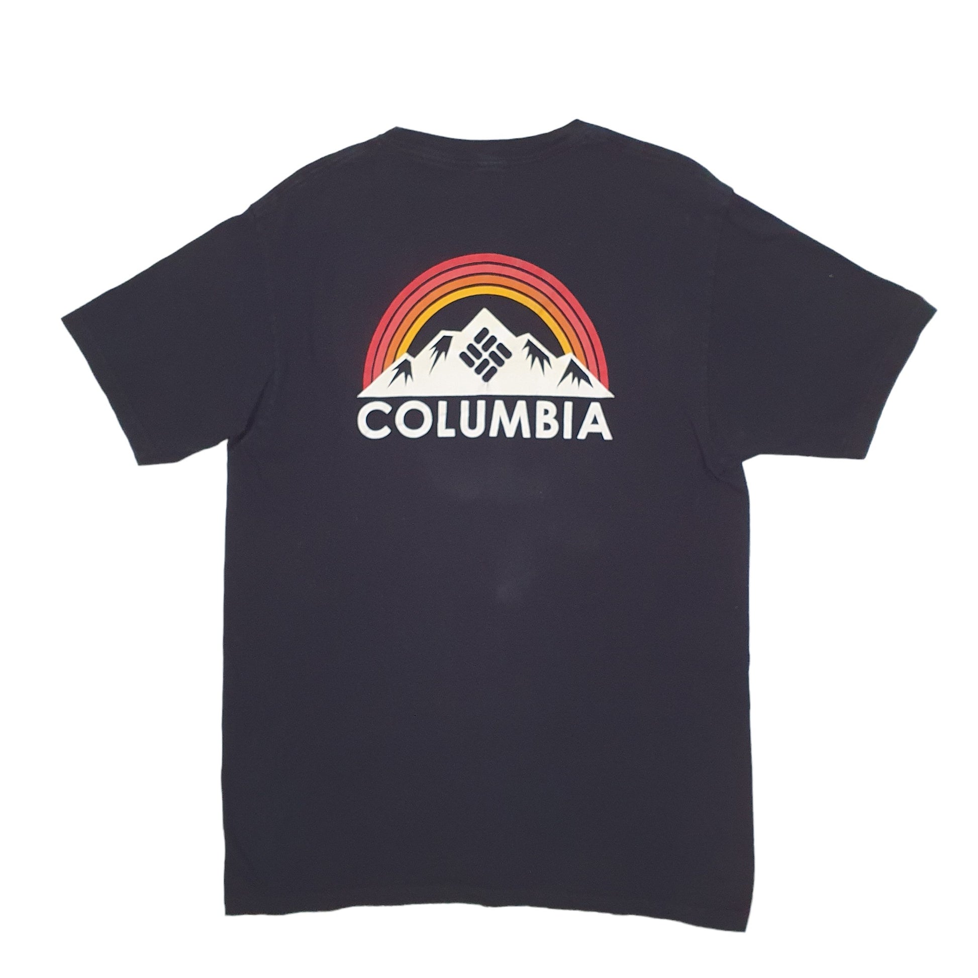 Mens Black Columbia Sportswear Spellout Short Sleeve T Shirt