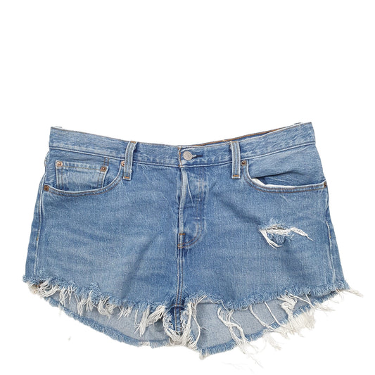 Womens Blue Levis 501 Jorts Denim Shorts