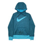 Mens Blue Nike Therma-Fit Hoodie Jumper