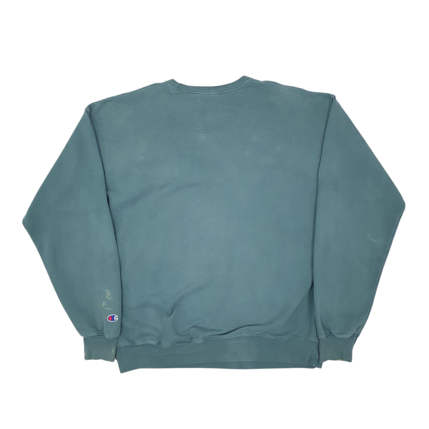 Mens Green Champion  Crewneck Jumper