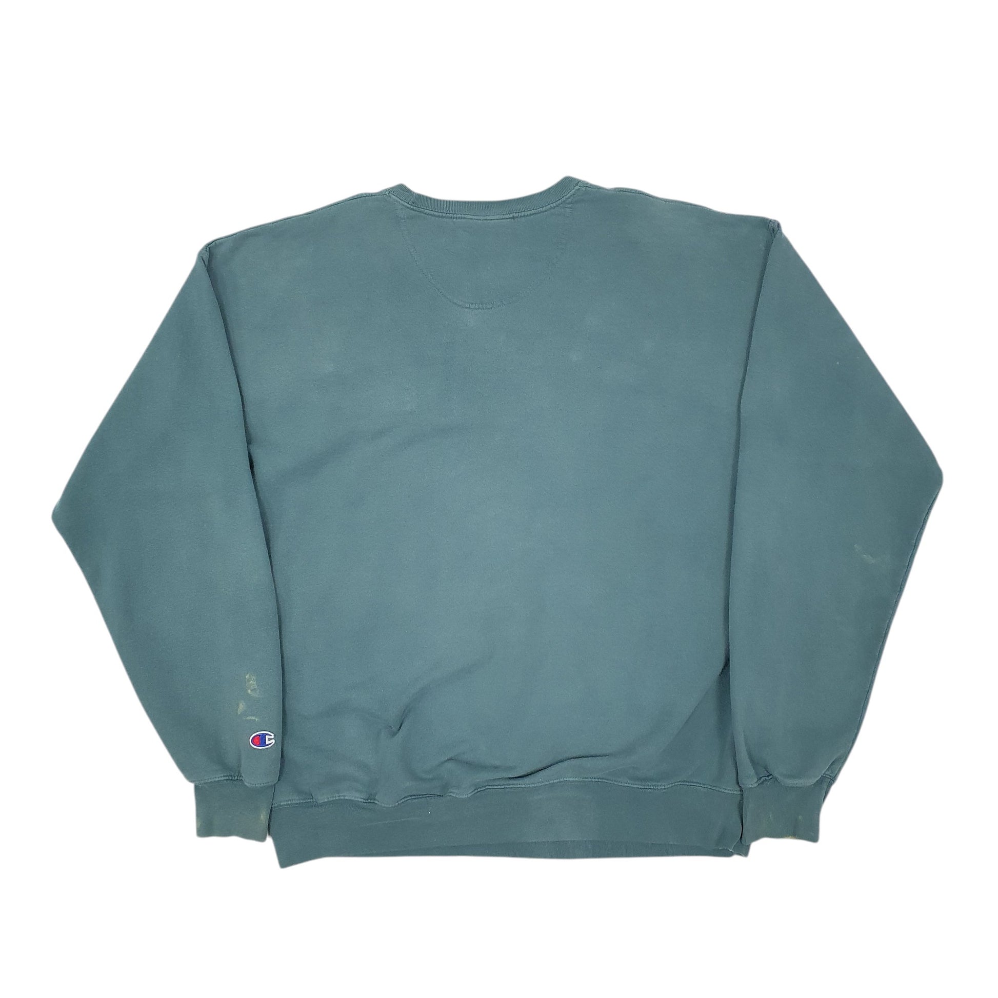 Mens Green Champion  Crewneck Jumper