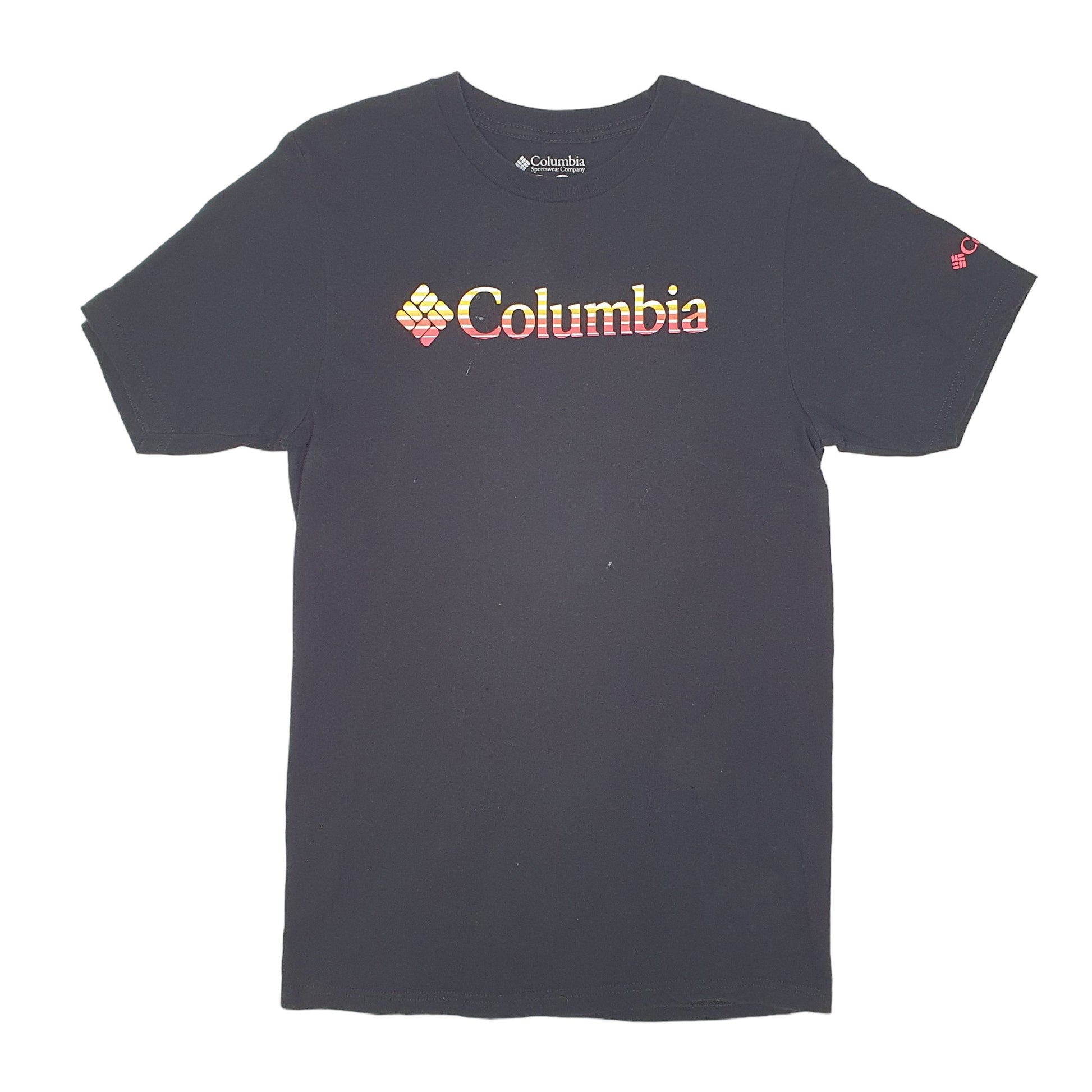 Mens Black Columbia Sportswear  Short Sleeve T Shirt