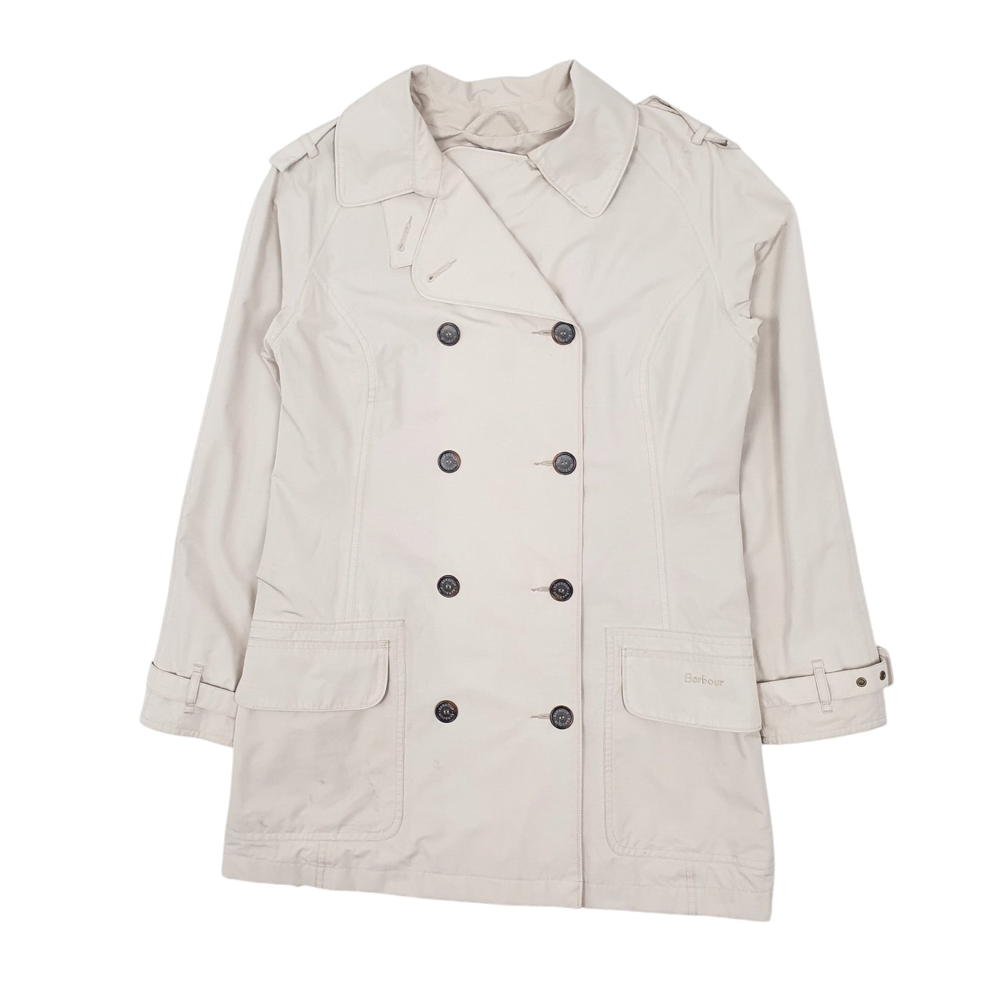 Womens Cream Barbour Valerie Cotton Touch  Coat