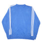 Mens Blue Adidas Spellout Crewneck Jumper