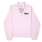 Womens Pink Fila  Quarter Zip Jumper