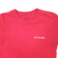 Mens Red Columbia Sportswear  Short Sleeve T Shirt