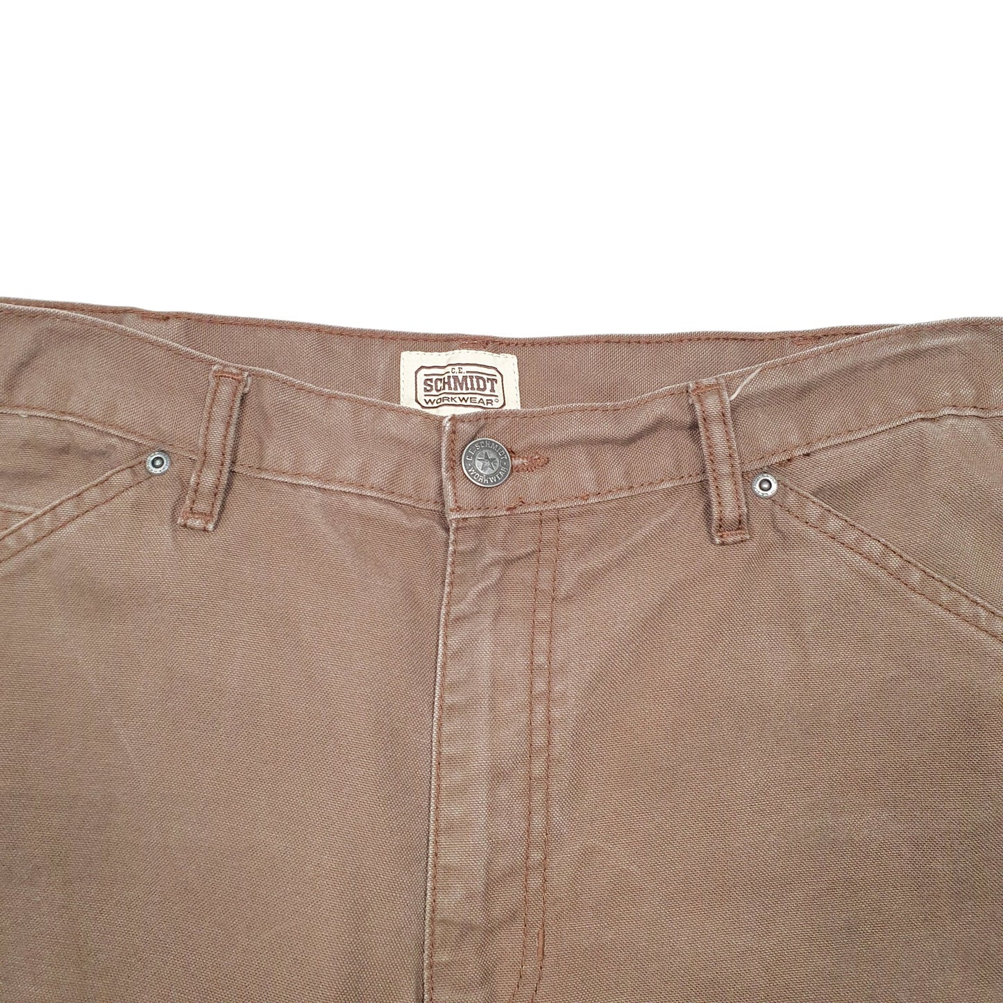 Mens Brown Schmidt Workwear Carpenter Trousers