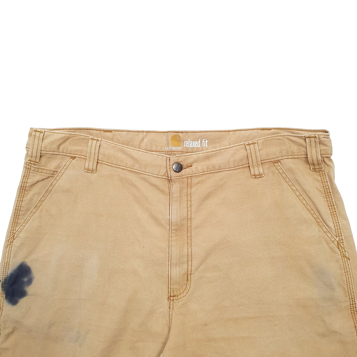 Mens Tan Carhartt Workwear Carpenter Shorts