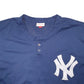 Mens Navy Mitchell & Ness MLB Baseball Jersey New York Yankees Short Sleeve T Shirt