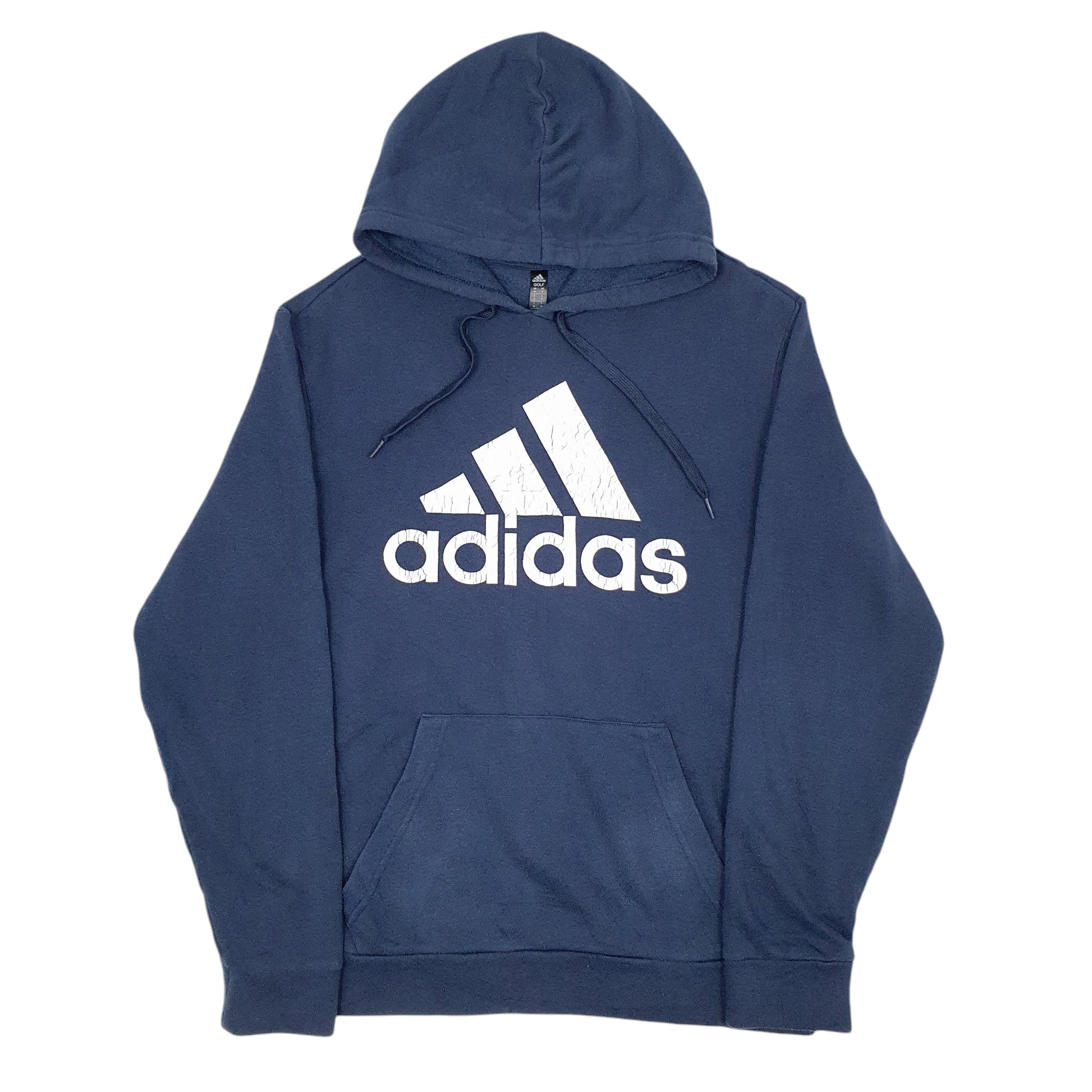 Mens Blue Adidas Golf Hoodie Jumper