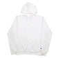 Mens White Champion Spellout Hoodie Jumper