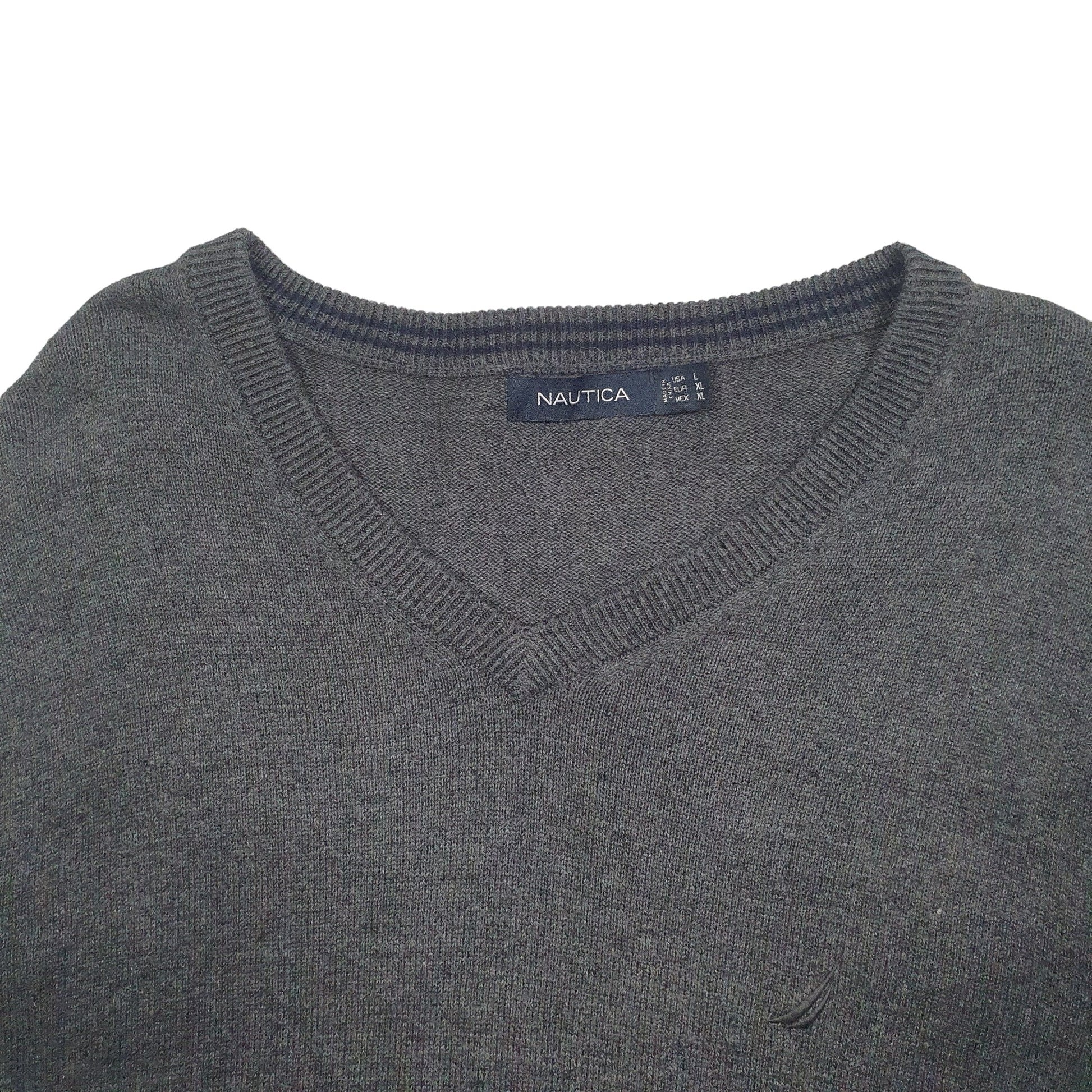 Mens Grey Nautica  Crewneck Jumper
