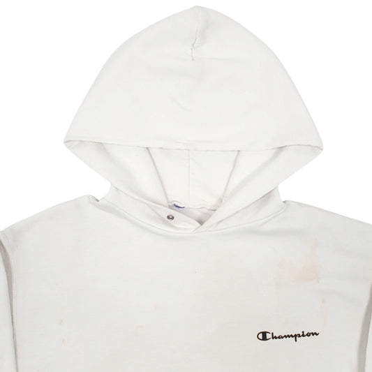 Mens White Champion  Hoodie Jumper