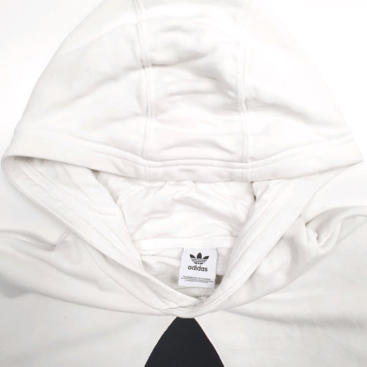 Womens White Adidas  Hoodie Jumper