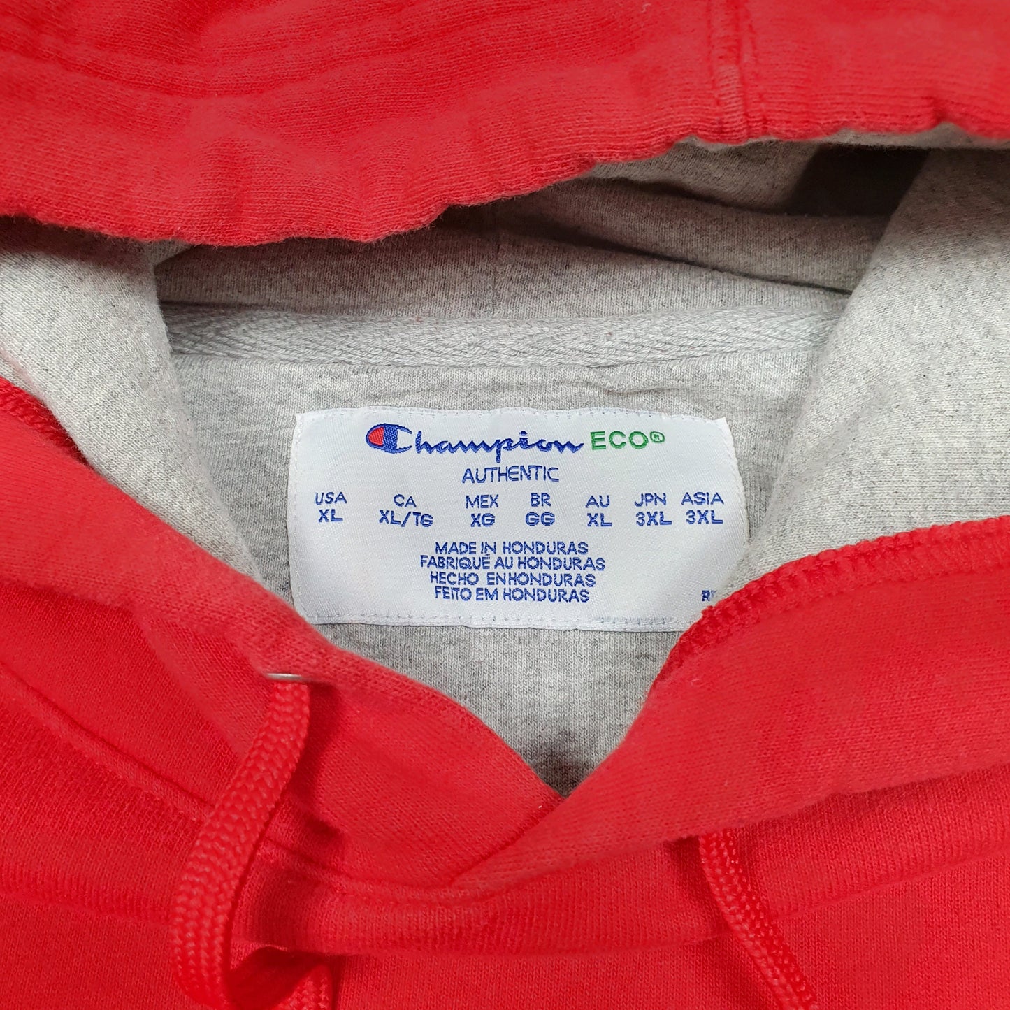 Mens Red Champion  Hoodie Jumper