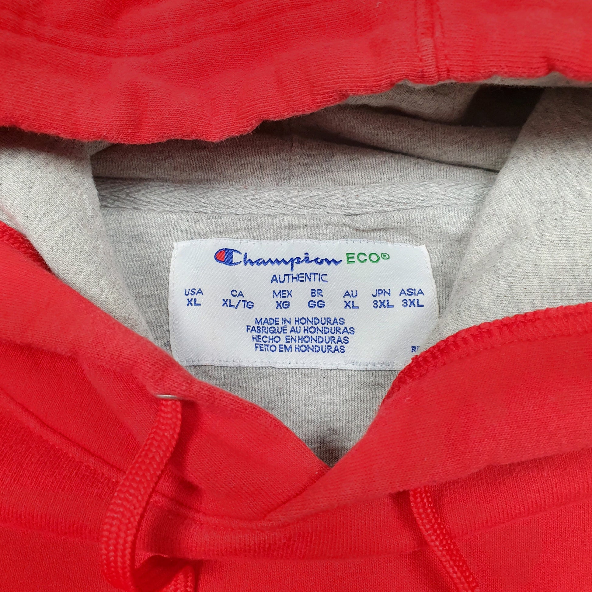 Mens Red Champion  Hoodie Jumper