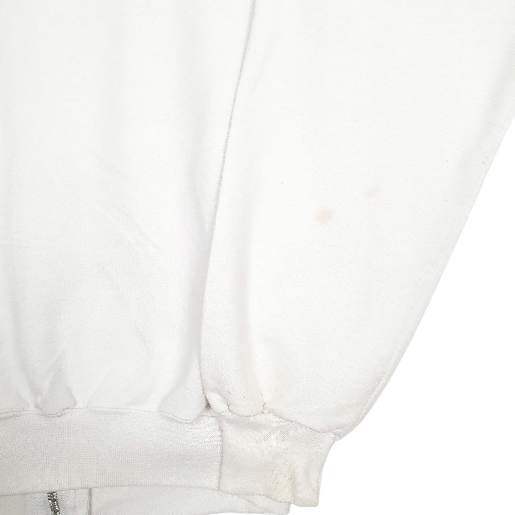 Mens White Champion Spellout Full Zip Jumper