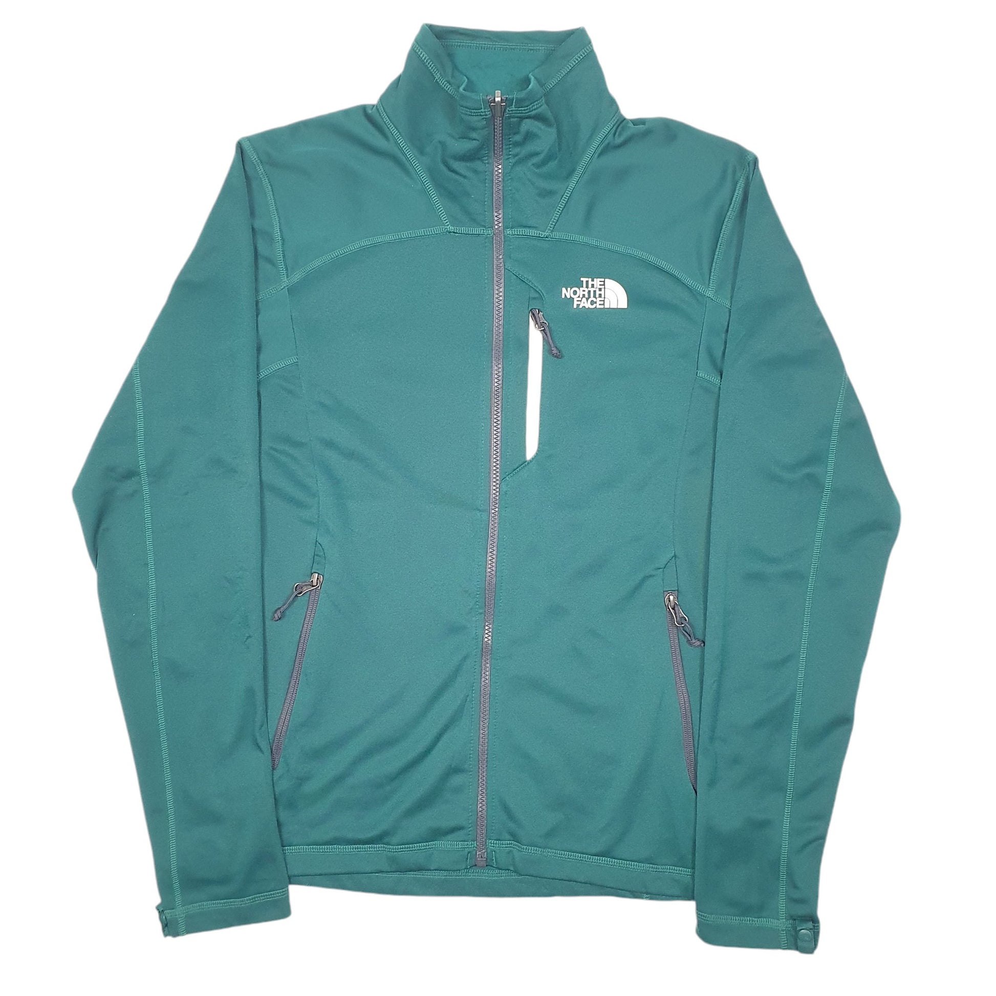 Mens Green The North Face Fleece Outdoors  Coat