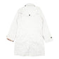 Womens White Burberry Designer Fashion Trench Long Line  Coat