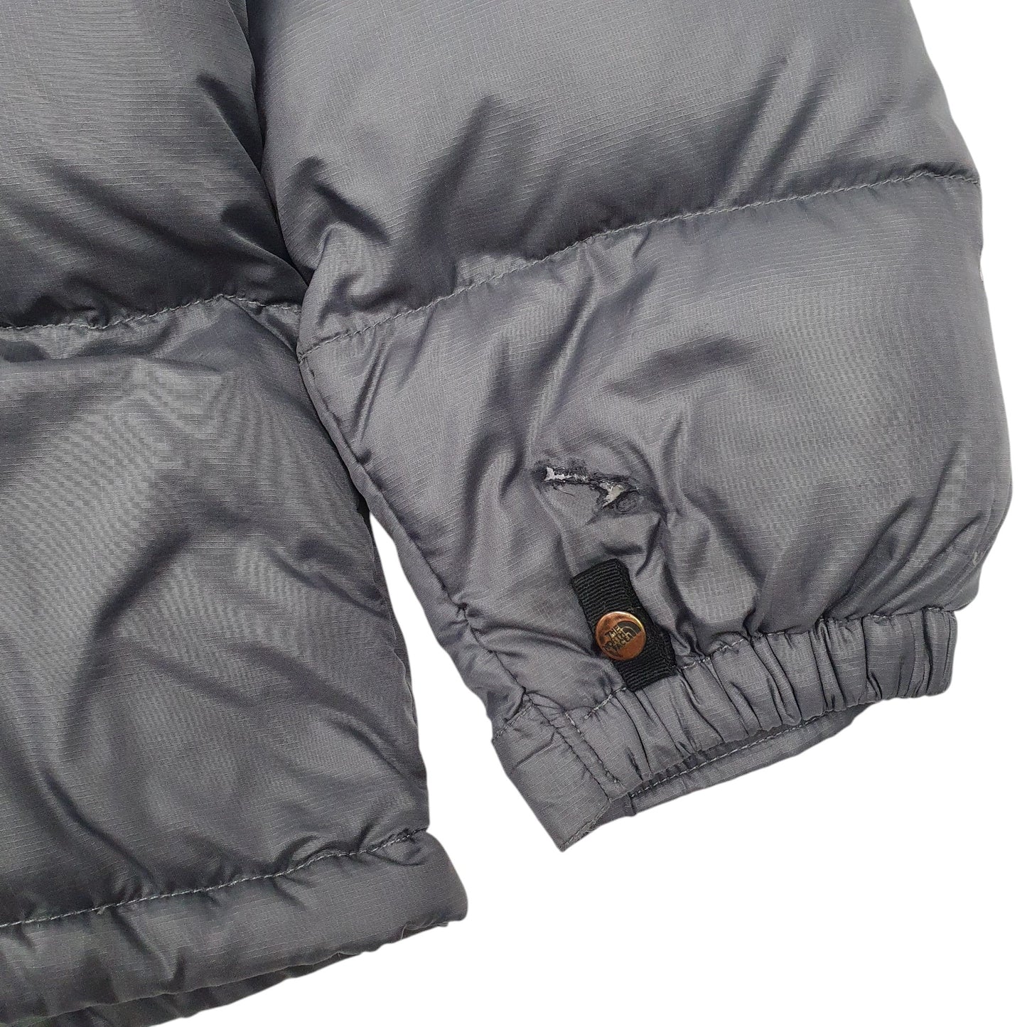 Mens Grey The North Face Nuptse 700  Coat