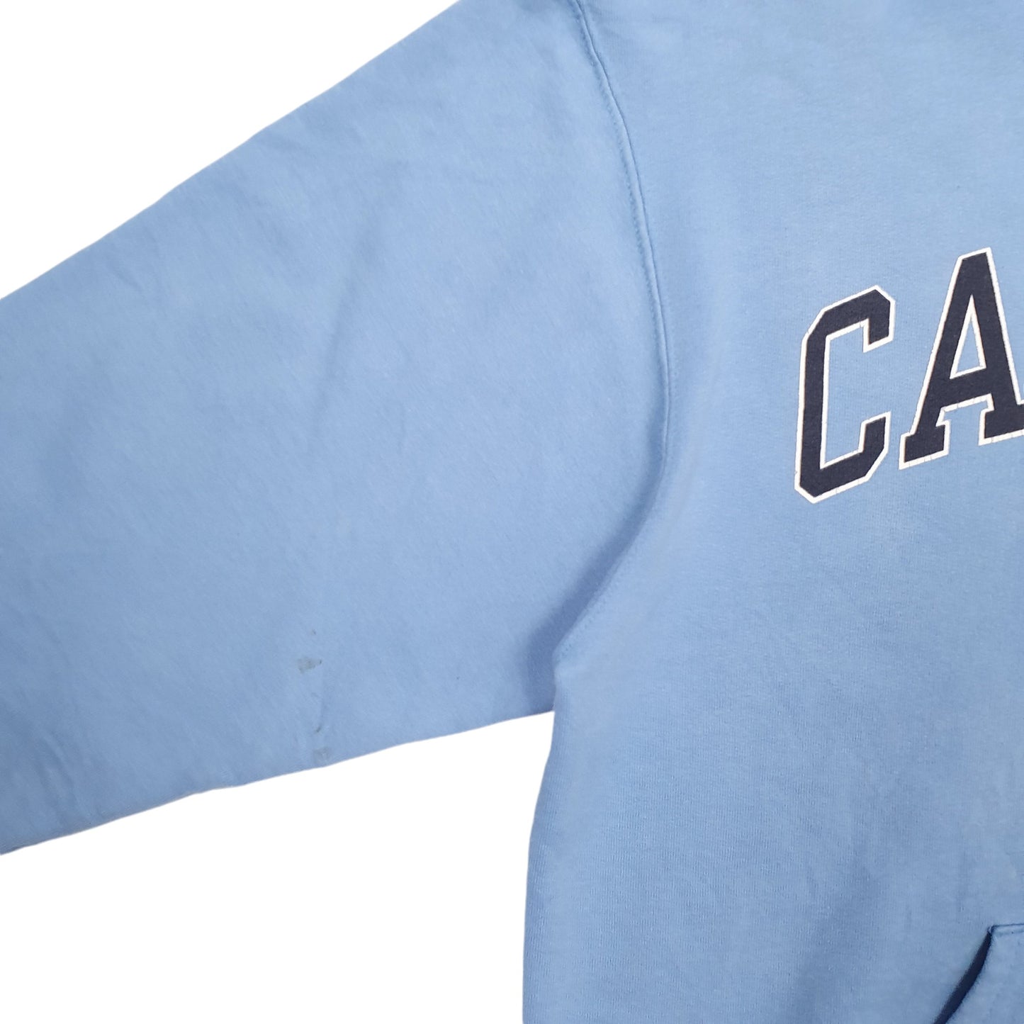 Mens Blue Champion Carolina Spellout Hoodie Jumper