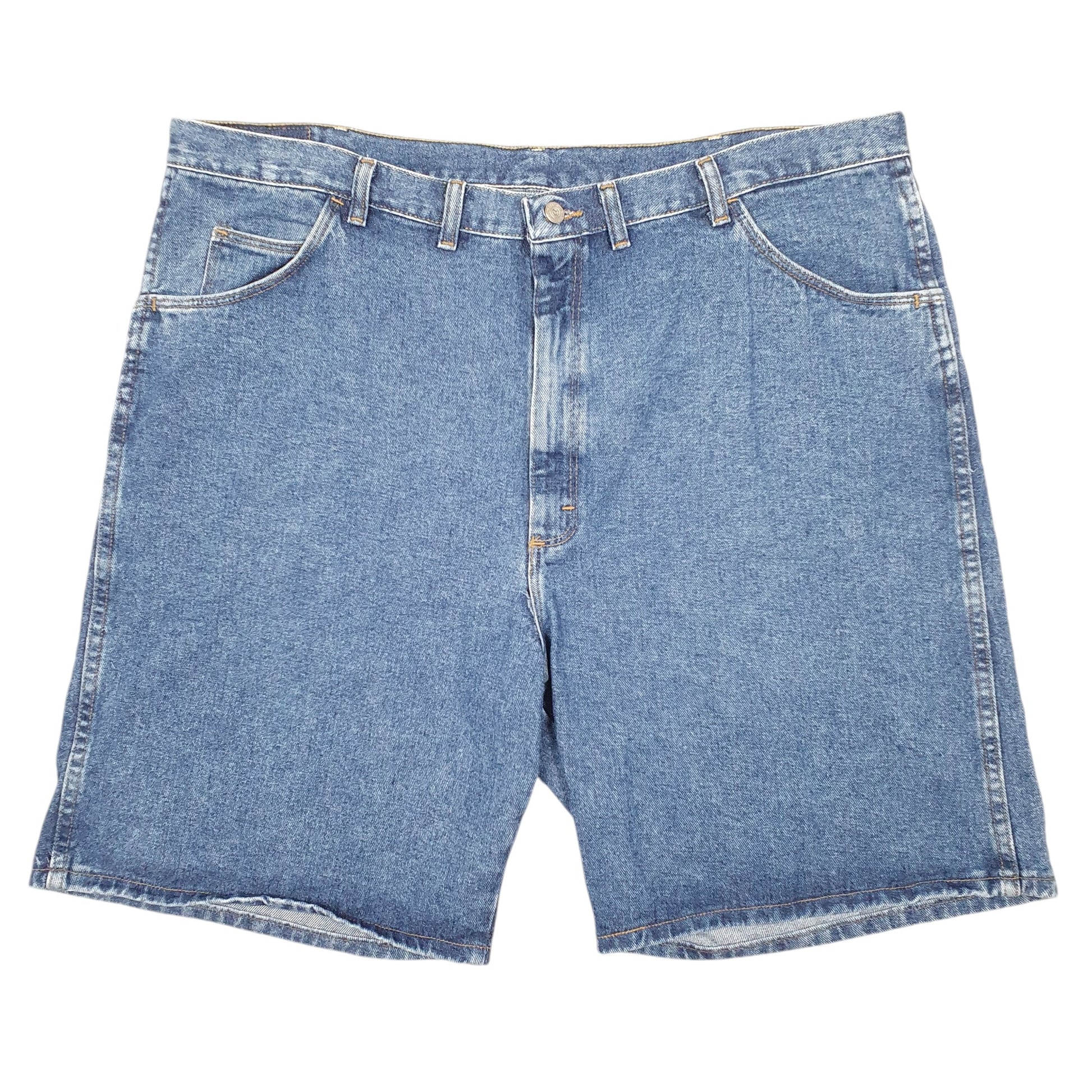 Mens Blue Wrangler Denim Jeans Jorts Regular Denim Shorts