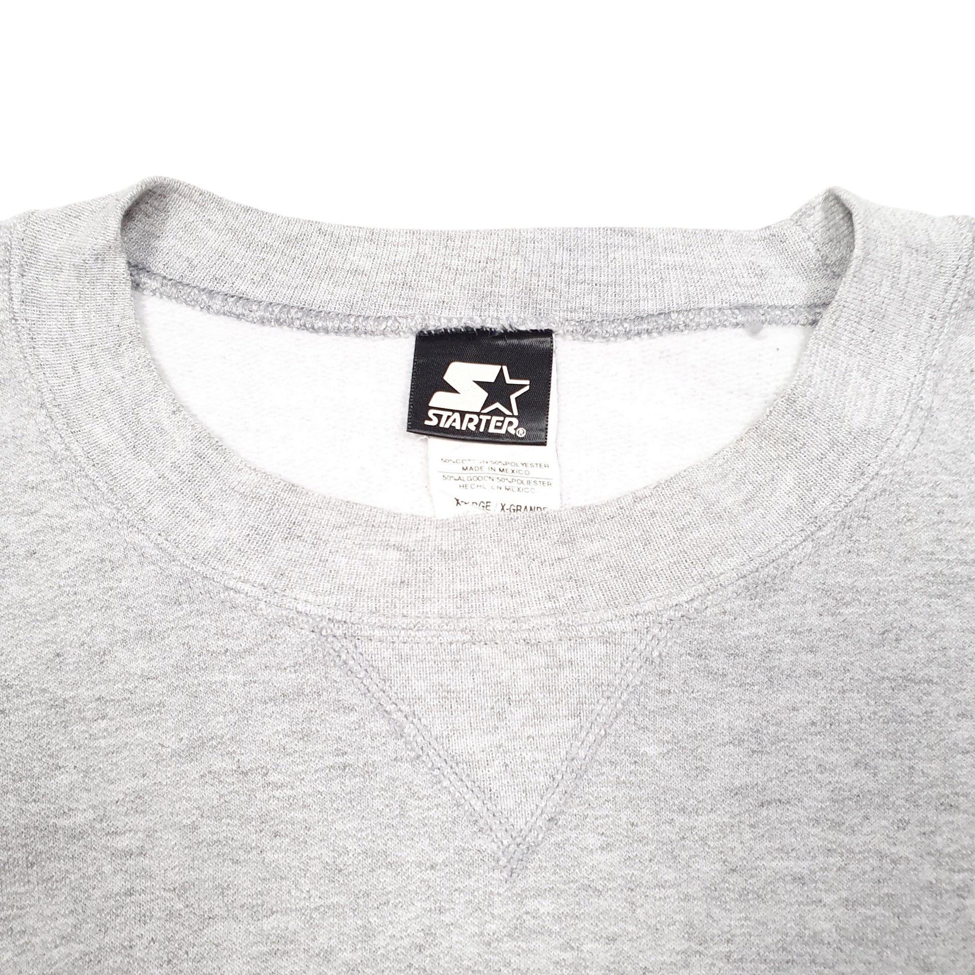 Mens Grey Starter  Crewneck Jumper