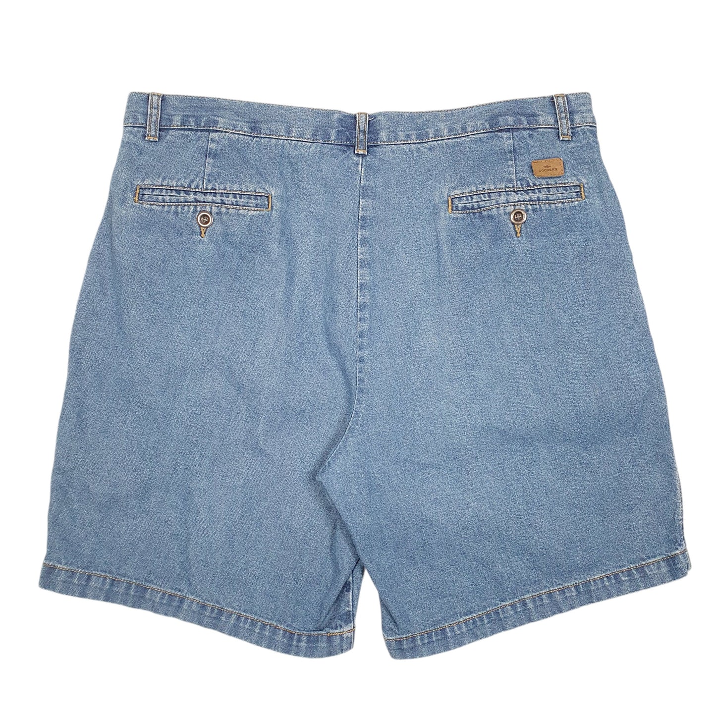 Mens Blue Dockers Double Pleated Jorts Jean Denim Shorts