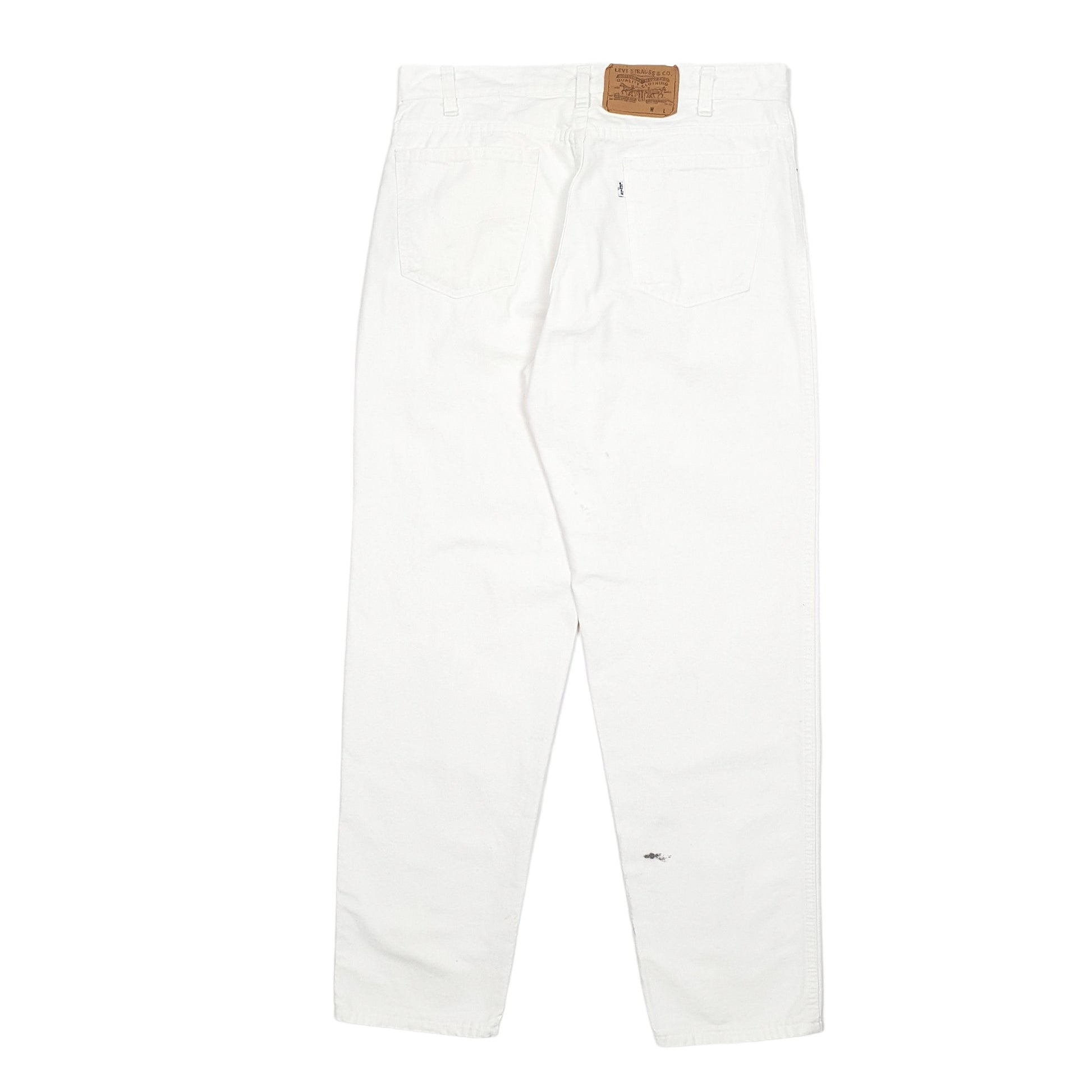 Mens White Levis Made In USA Vintage 550 JeansW33 L30