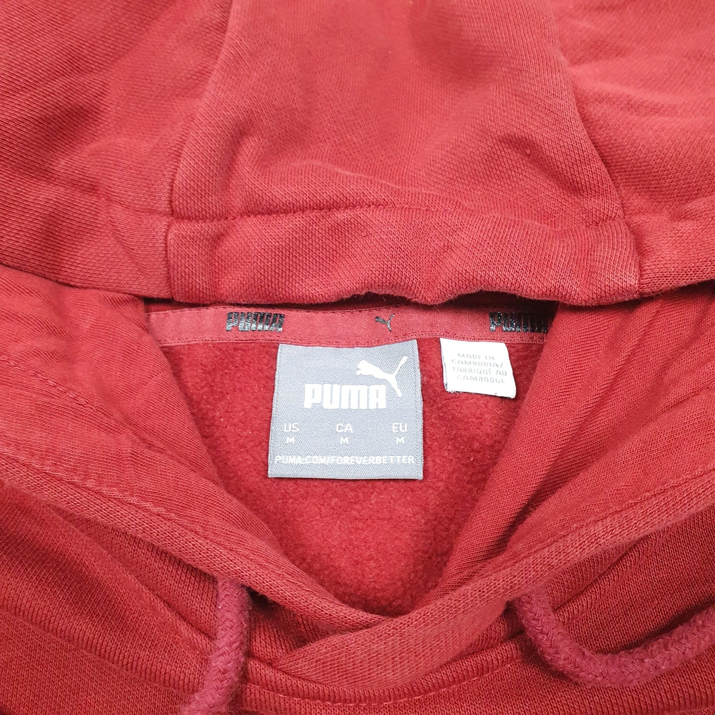 Mens Red Puma  Hoodie Jumper