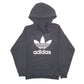 Womens Black Adidas  Hoodie Jumper
