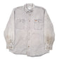 Mens Grey Carhartt Workwear Heavy Long Sleeve Shirt