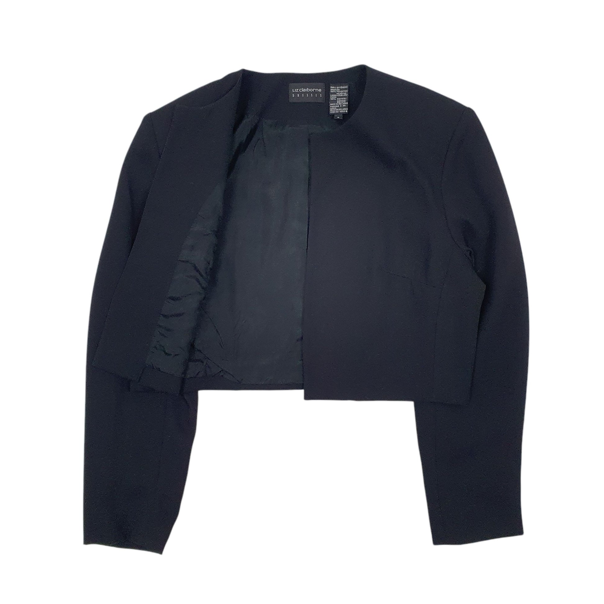 Womens Black Liz Claiborne   Coat