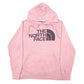 Womens Pink The North Face Spellout Hoodie Jumper