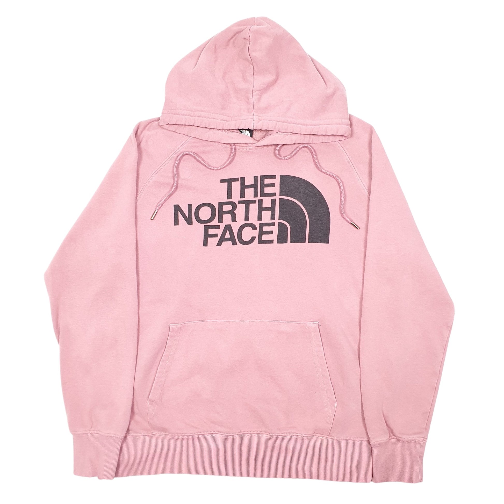 Womens The North Face Pink Hoodie Spellout Jumper M – Bundl Clothing